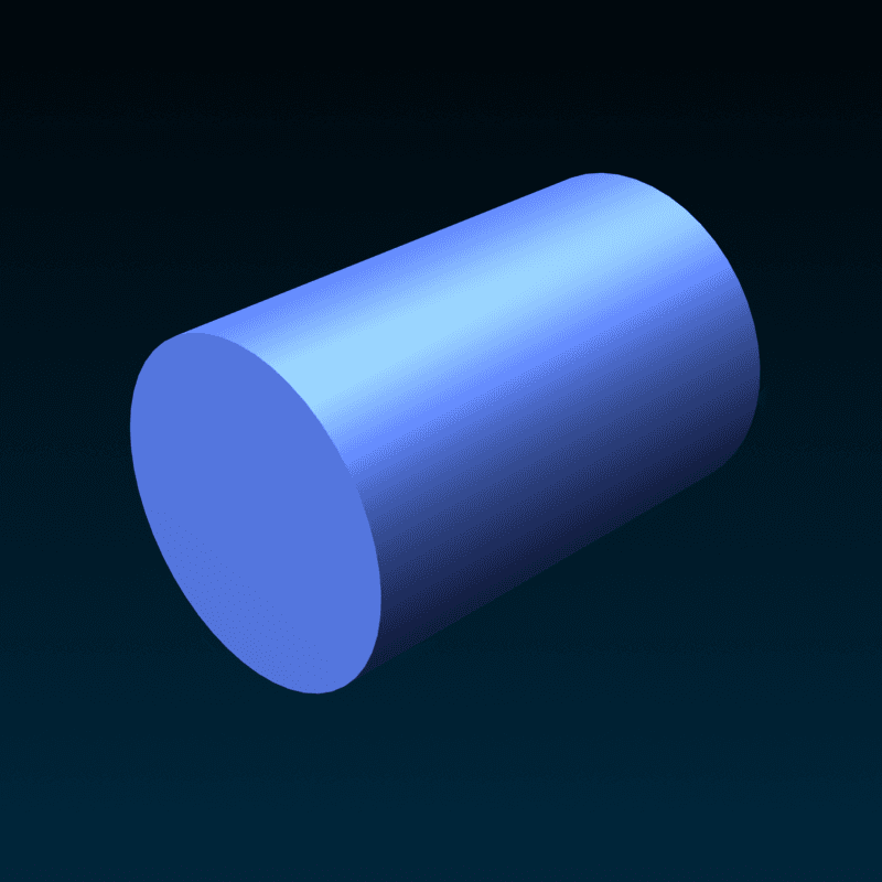 یک قطعهٔ استوانه‌ای (Cylinder)